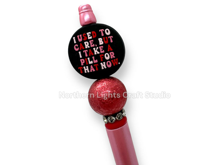 Beaded Sarcastic Pen, Anti-Social Pen, I Don&