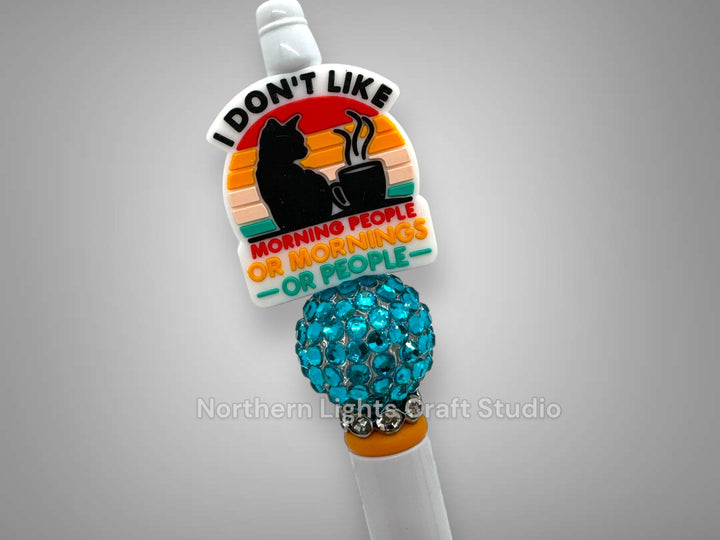 Beaded Sarcastic Pen, Anti-Social Pen, I Don&