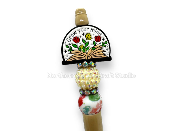 Beaded Pens for Avid Readers, Book Lover Pens, Gift for People that Love to Read, Book Pen, Journaling Pen, Pen to Go With Journal