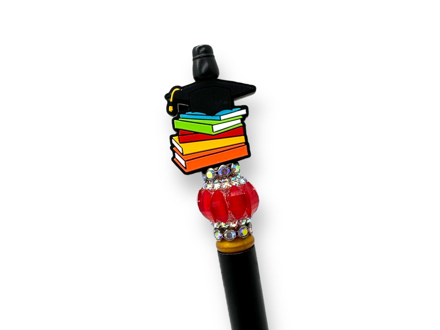 Graduation Pen, Gift for Graduates, Beaded Graduation Pen, Graduation Cap Beaded Pen
