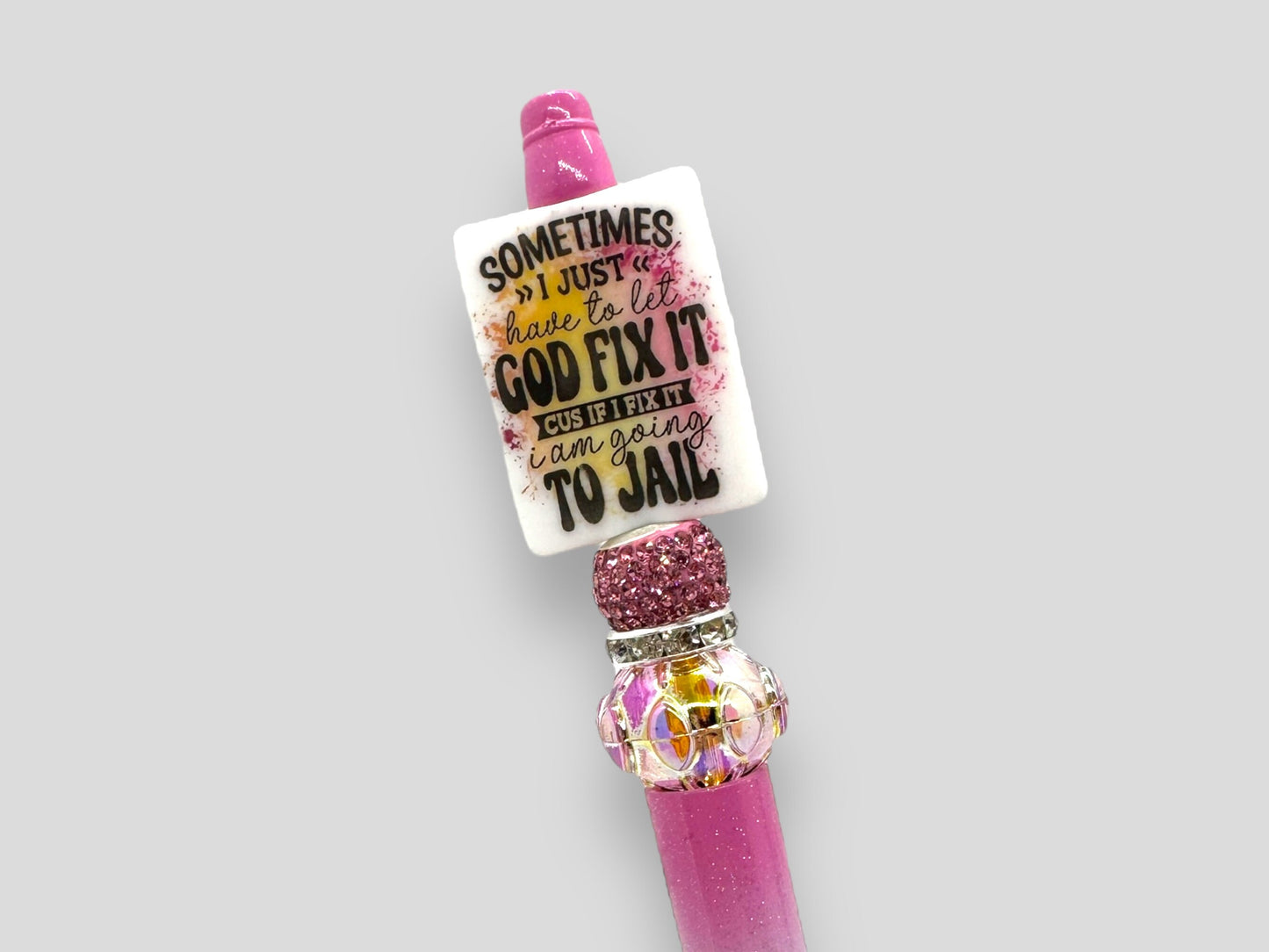 Sarcastic Pens, Bling Pens, Anxiety Pen, Custom Beaded Sarcastic Pens, Sarcastic Silicone Beads, Sassy Pens , Attitude Pens