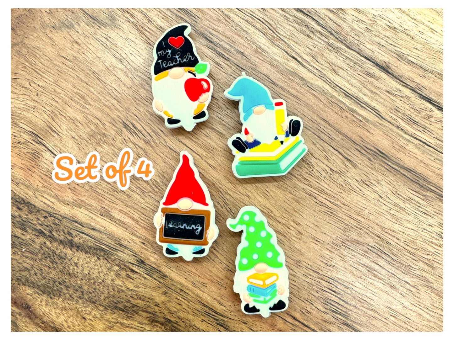 Teacher Themed Gnome Focal Beads, Teacher Focal, School Focal