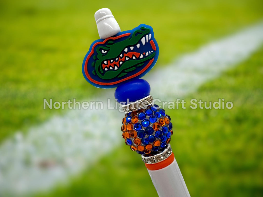 Custom Beaded Florida Alligator Pen