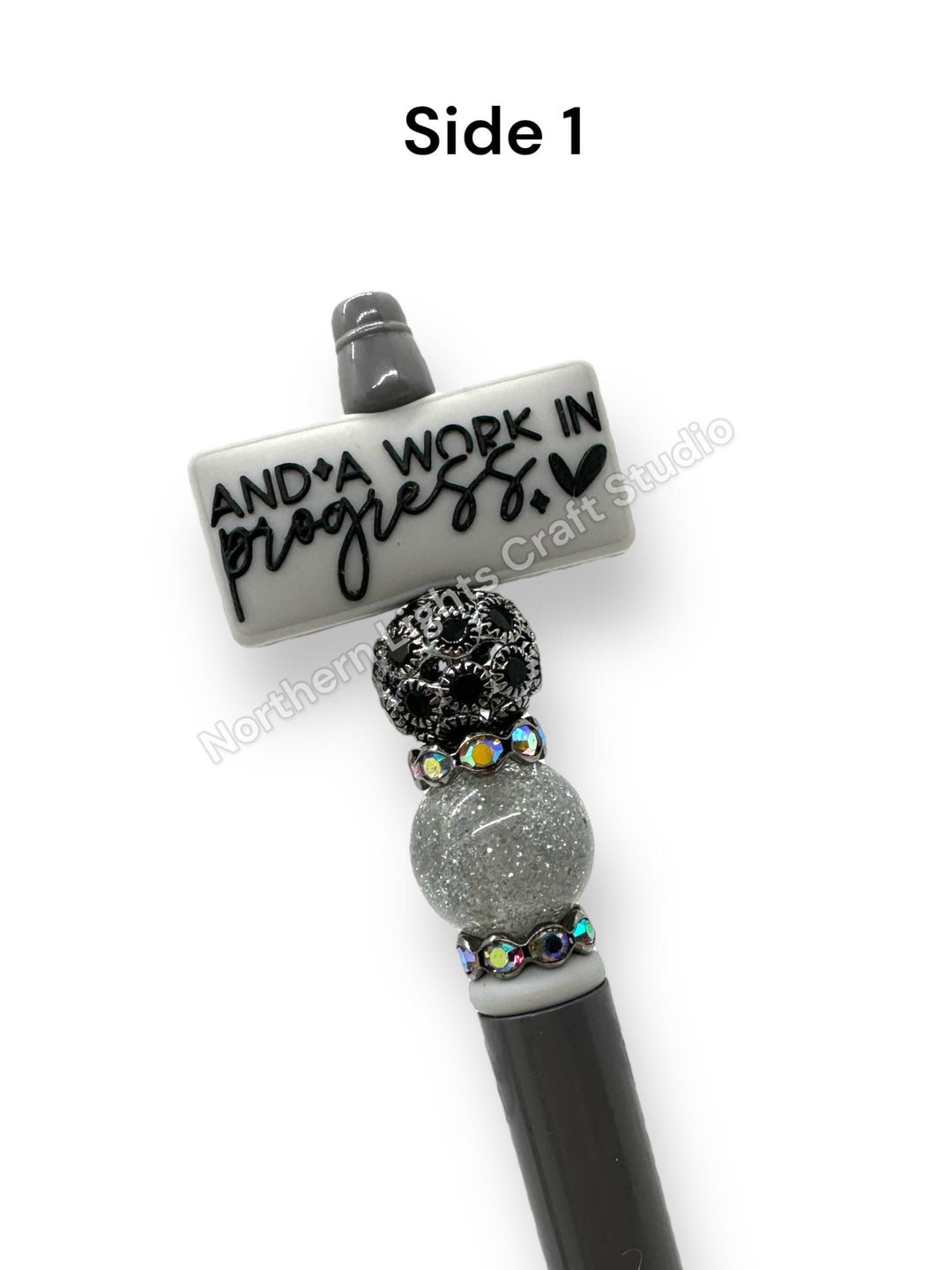 You Are Allowed To Be Both A Masterpiece and a Work In Progress Double-Sided Beaded  Pen, Encouragement Bead Pen, Positivity Focal Pen
