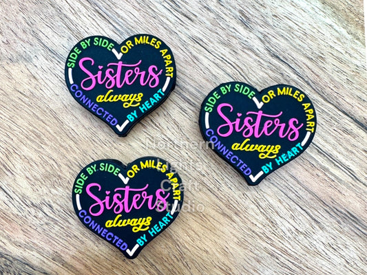 Sisters Silicone Focal Bead -New colors!