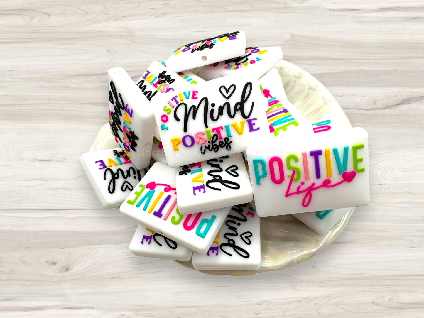 Positive Life Positive Mind Positive Vibes Two Sided focal