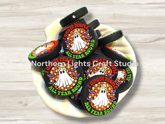 I Ghost People All Year Round Focal Bead, Sarcastic Focal, Ghost Bead