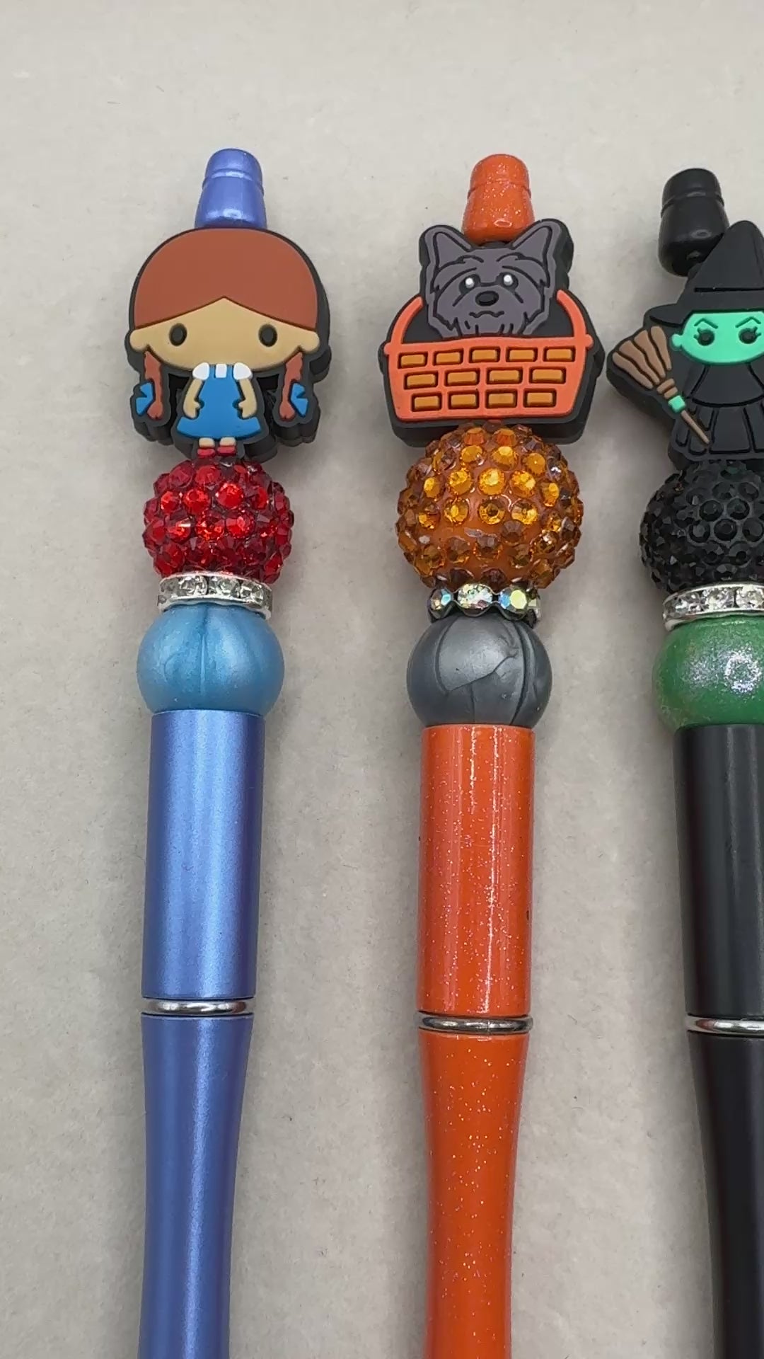 Wizard of Oz Pen Collection, Dorothy, Toto, Scarecrow, Cowardly Lion, Wicked Witch, Wizard of Oz Fan, Wizard of Oz Collectables