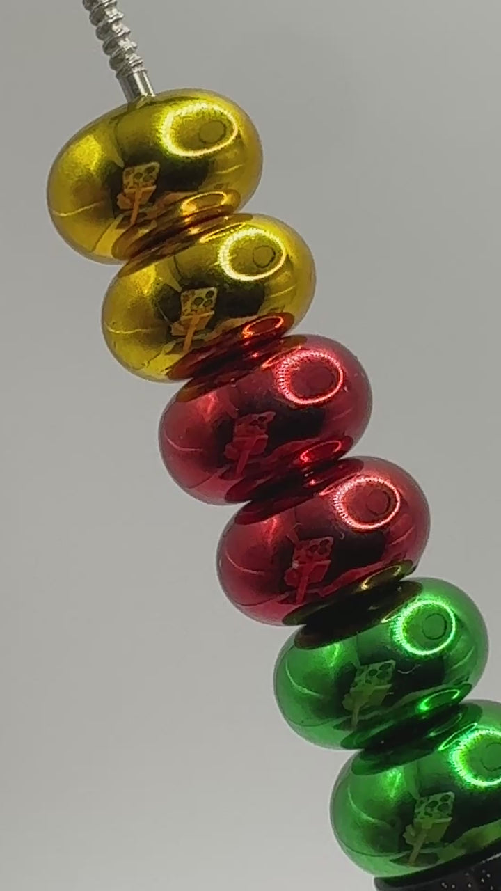Metallic Wheel Spacer - Christmas Mix 25pc.