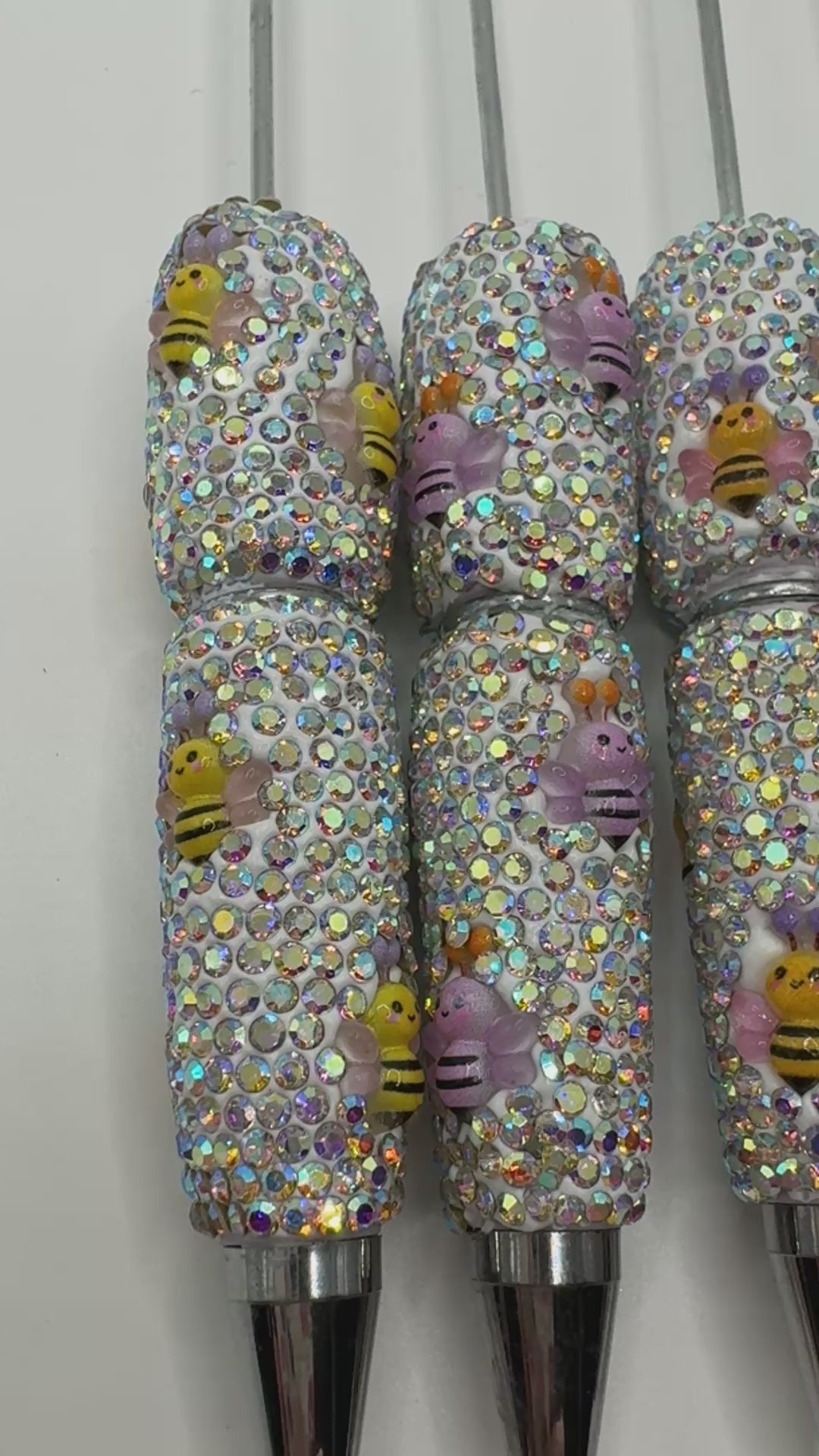 Beadable Bee Rhinestone Pens