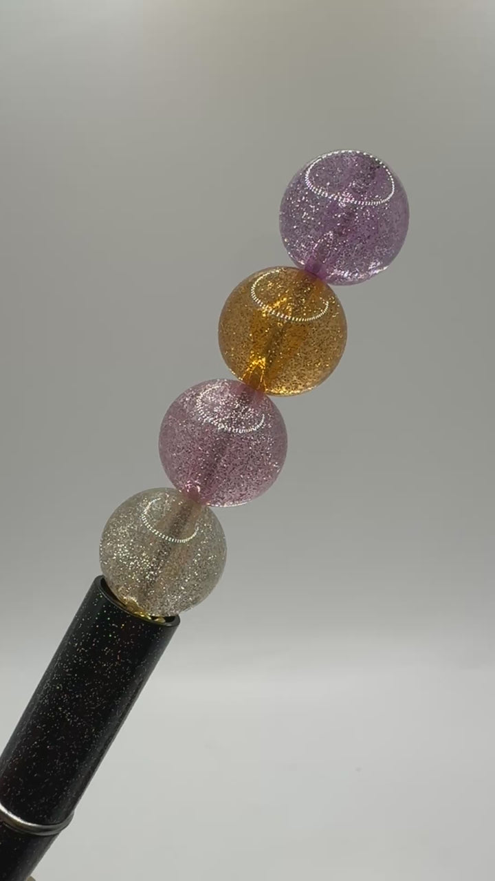 Pixie Dust 16mm Glitter Beads -20pc.
