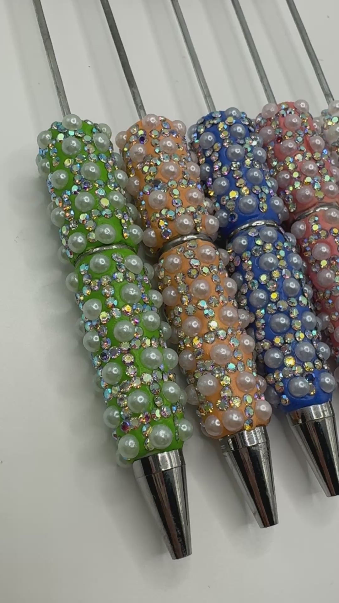 Beadable Pearl and Rhinestone Pens