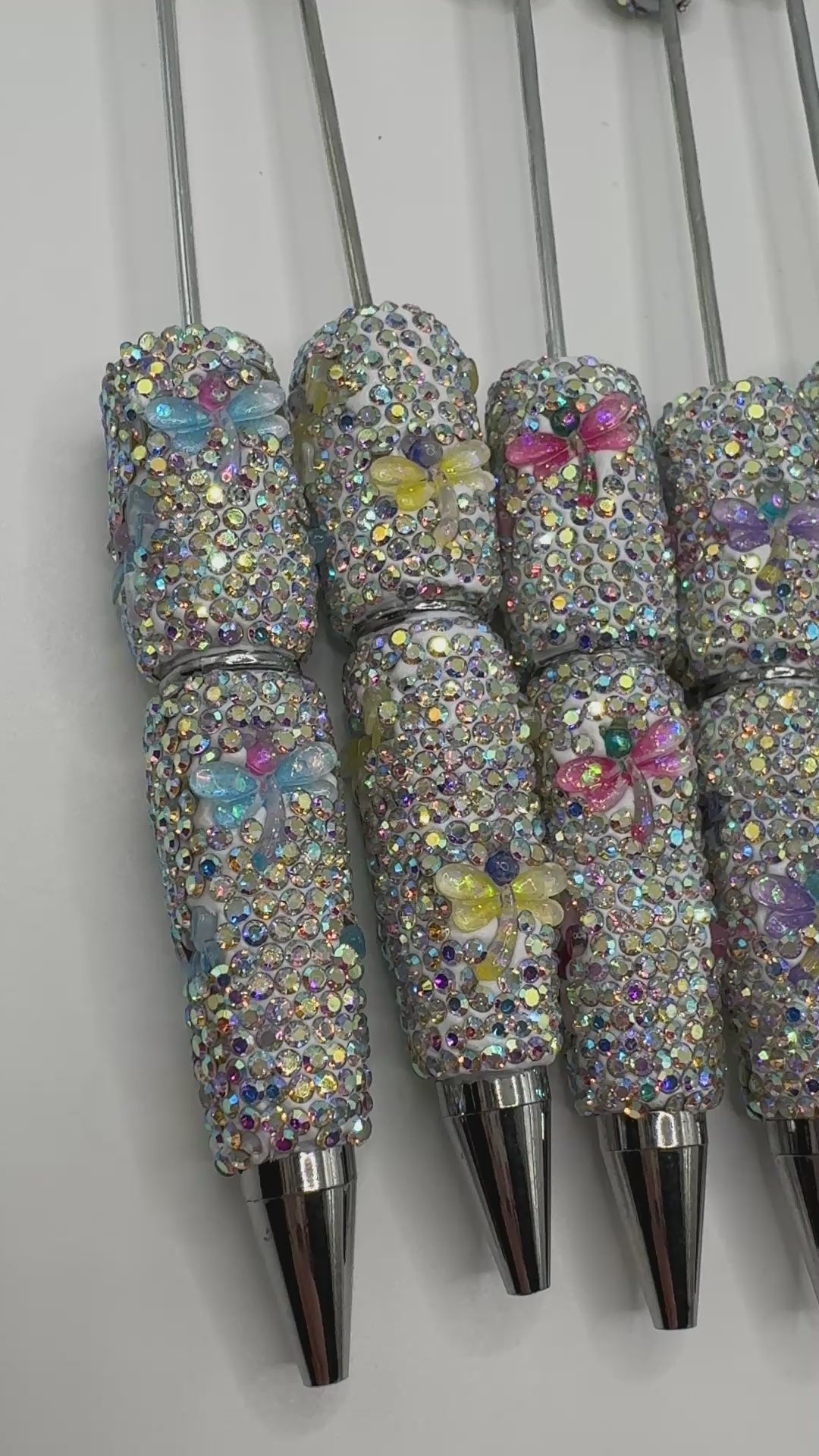 Beadable Dragonfly Rhinestone Pens