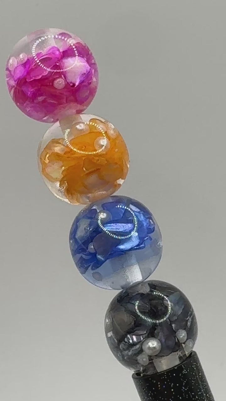 Premium Shell and Pearl 16mm Beads - 15pc.