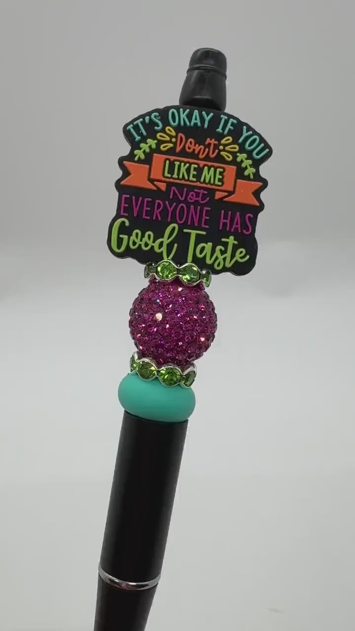 Custom Beaded Sarcastic Pen - It&
