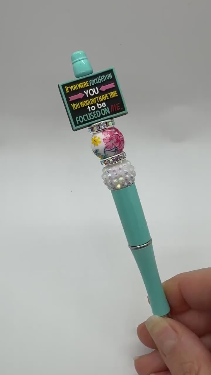 Sarcastic Beaded Pens, Sarcastic Wizard of Oz Pen, Don&